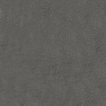 Gray fabric sample with granular texture, displaying a consistent matte finish and subtle irregular pattern; branded text reads “turri > fabric cat. f > 764 e”.